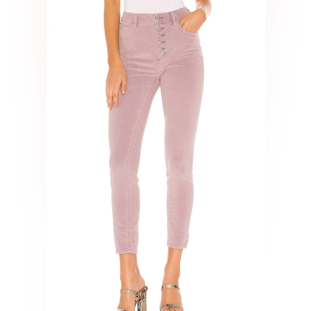 FREE PEOPLE Sun Chaser Cord Skinny‎ Pants in Frosted Lilac